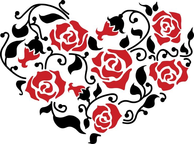 Трафарет "розы"