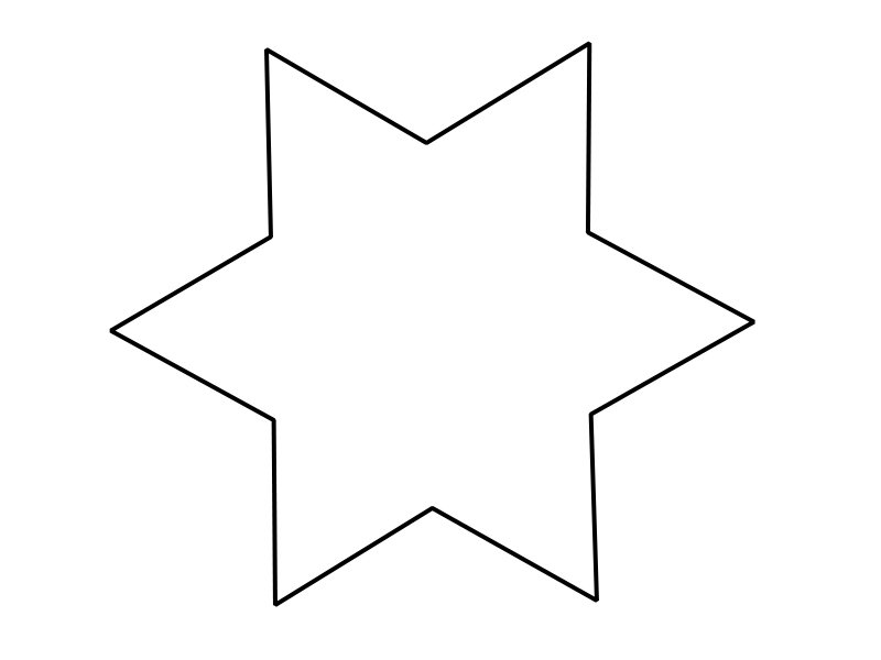 Звезда шаблон