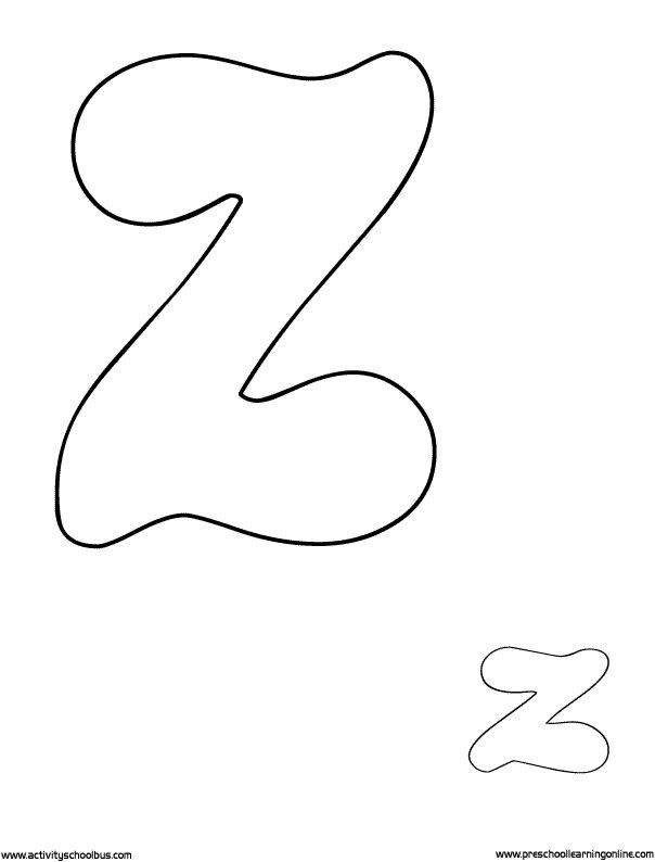 Макет буквы z