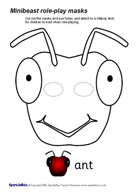 Бумажная маска муравья