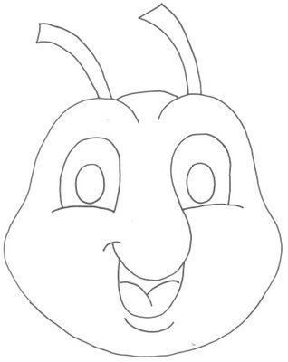 Бумажная маска муравья