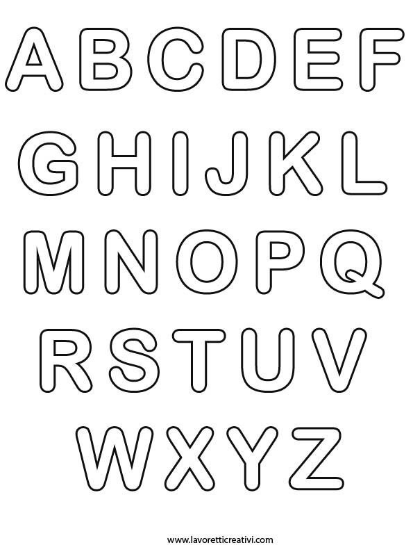 Трафарет английских букв