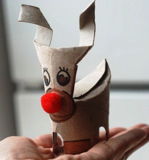 Снеговик из втулки