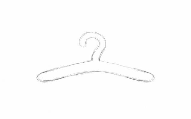 Плечики для одежды трафарет