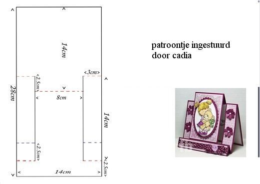 Открытка раскладушка схема