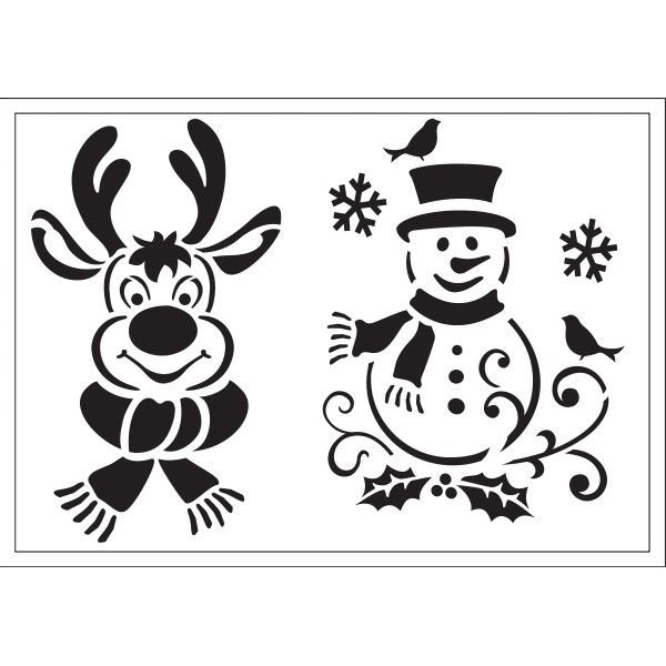 Трафарет "новогодний"