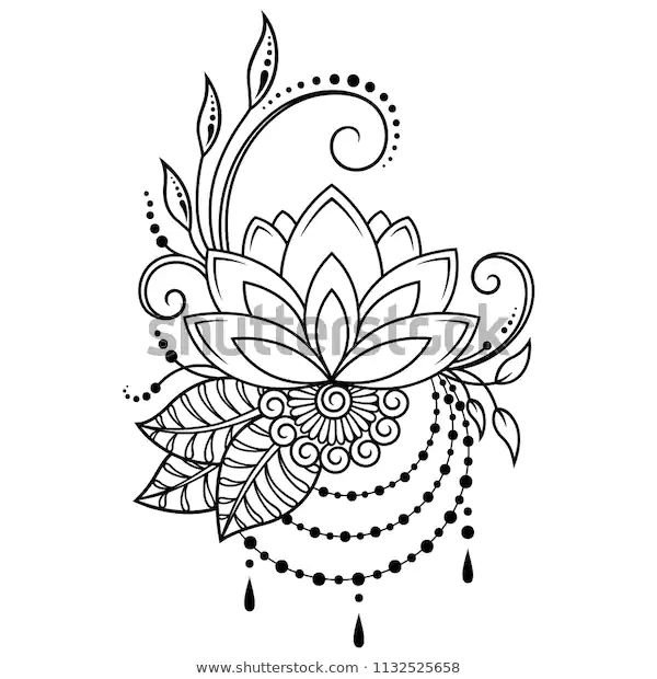 Мехенди эскизы