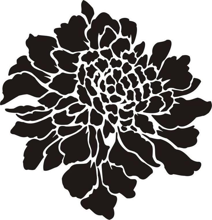 Цветок силуэт
