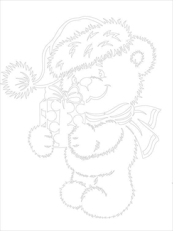 Вытынанка Медвежонок