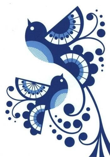 Орнамент птицы