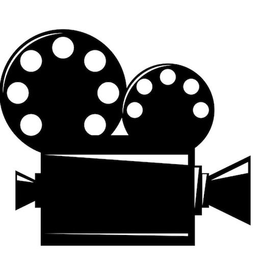 Кинокамера на прозрачном фоне