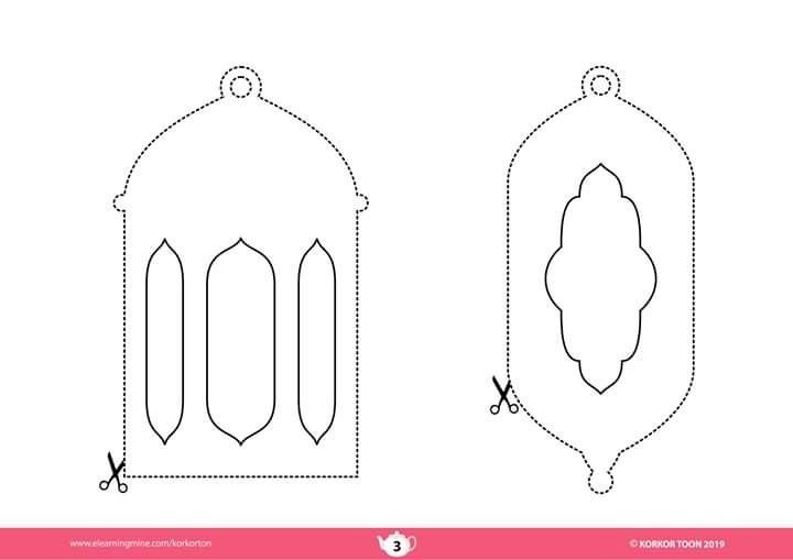 Фонарь шаблон для вырезания