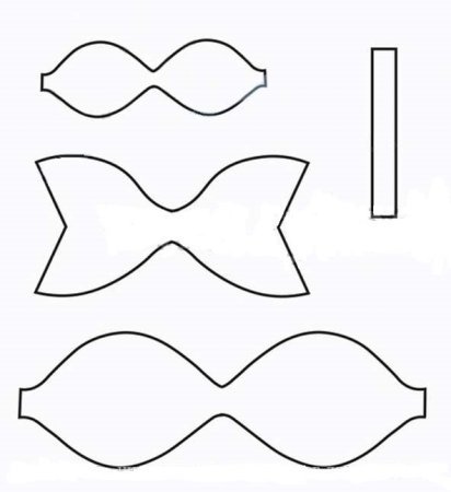 Шаблоны для бантиков из фоамирана