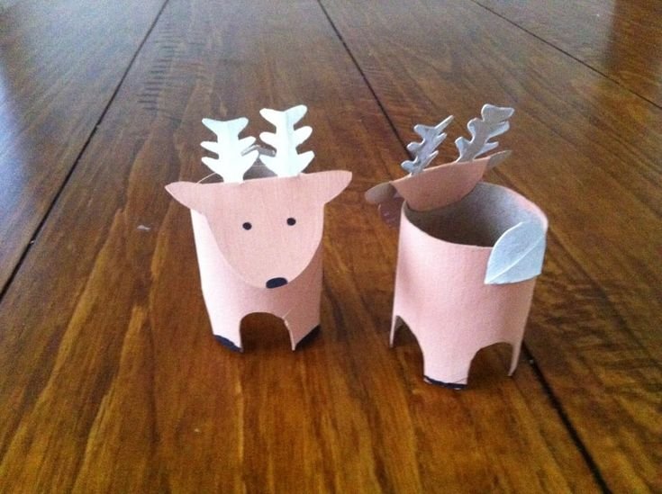 Елочные игрушки из цилиндров