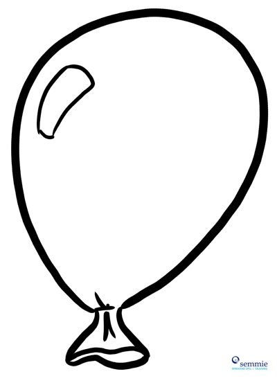 Шарик раскраска для детей