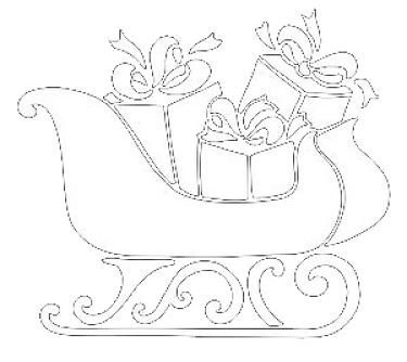 Трафареты на окна сани