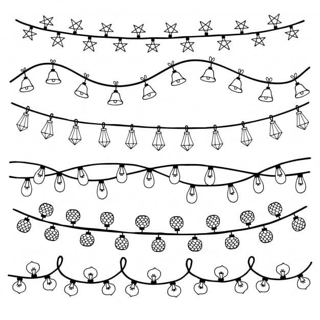Рисование гирлянды