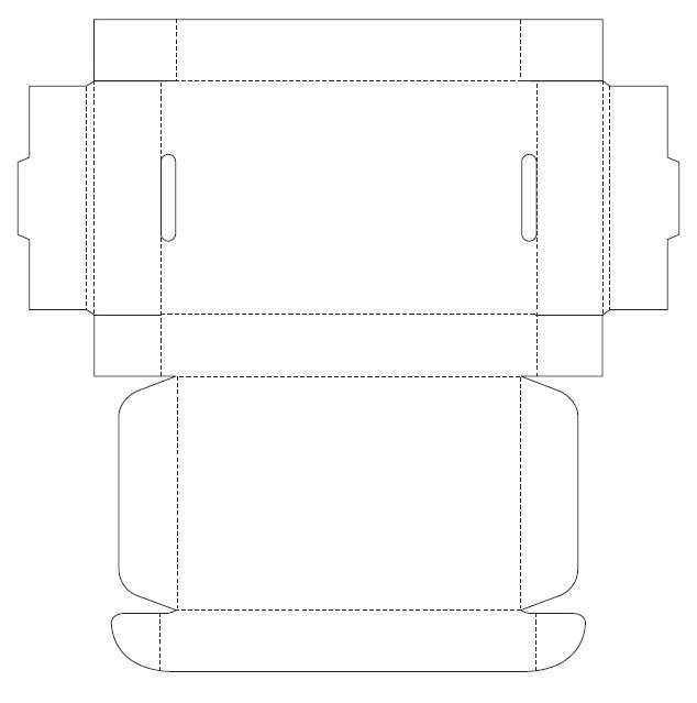 Макет коробки для печати