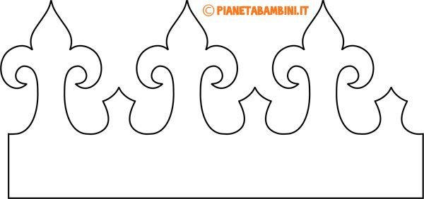 Корона трафарет для торта