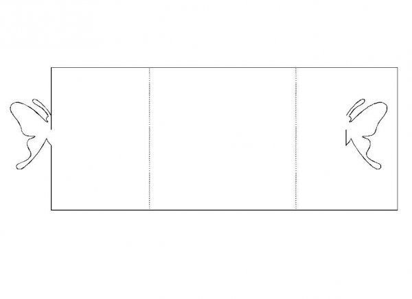 Шаблоны объемных открыток