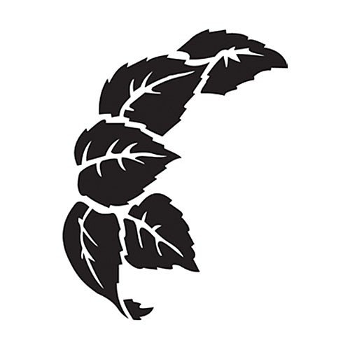 Трафареты для декора листья