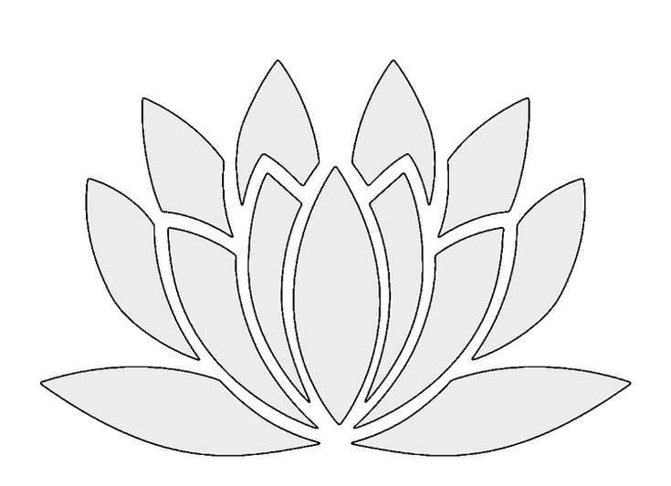 Трафарет цветочка