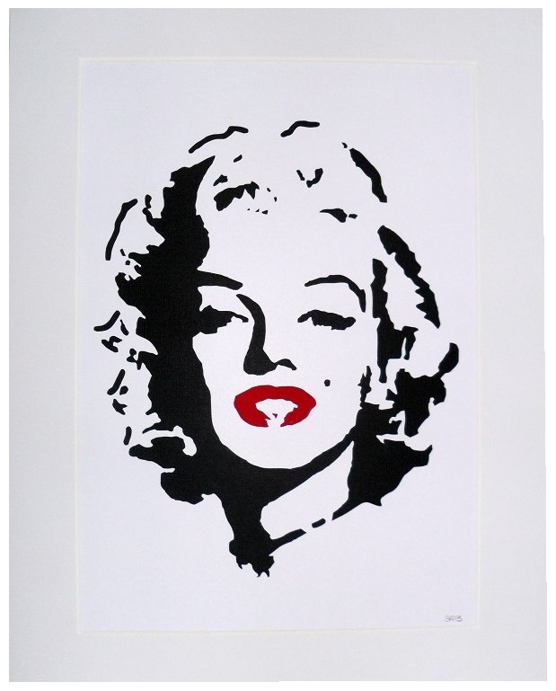 Силуэт Мэрилин Монро