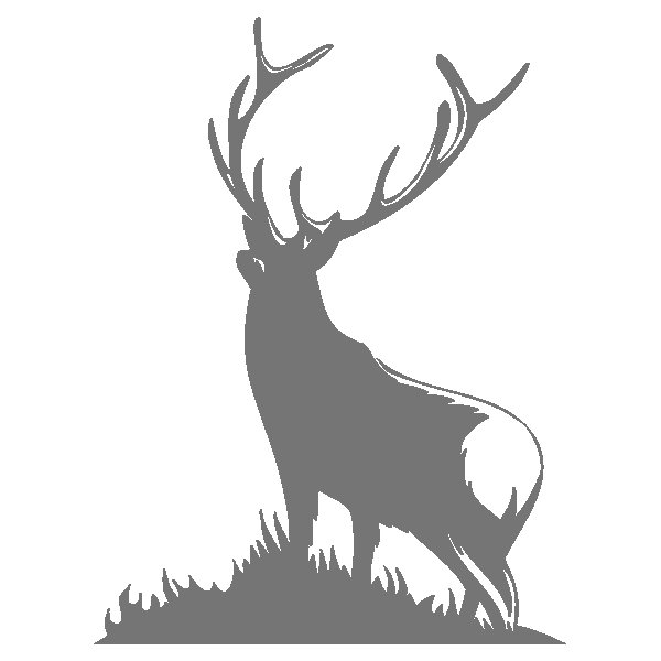 Силуэт оленя новогоднего