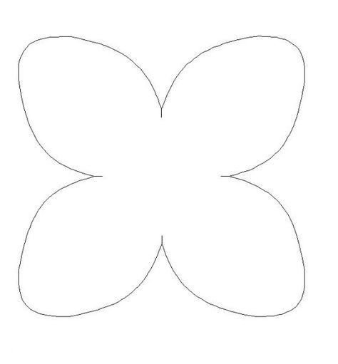 Трафарет цветочка