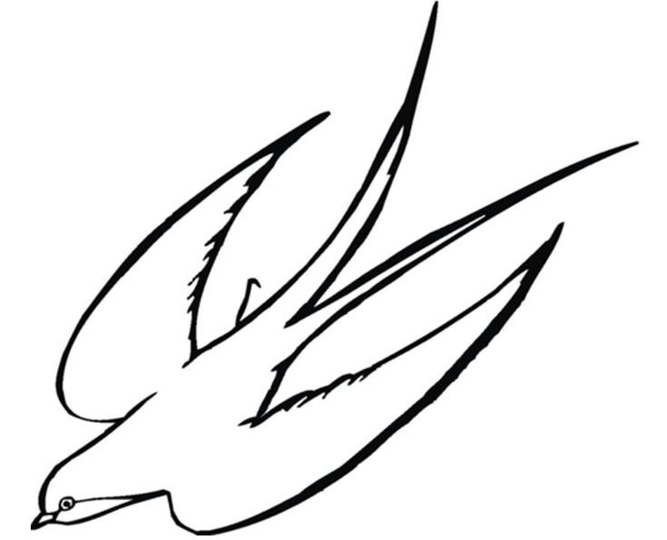 Ласточка рисунок для детей
