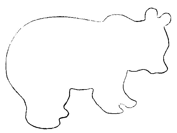 Контуры животных для детей