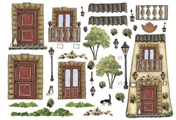 Декорации для кукольного домика