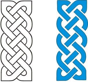 Кельтские узоры косичка