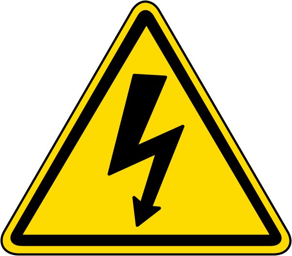 Знак электробезопасности молния