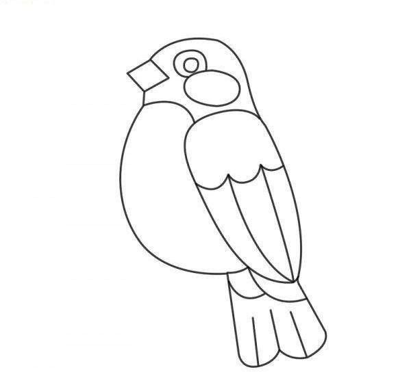 Снегирь шаблон