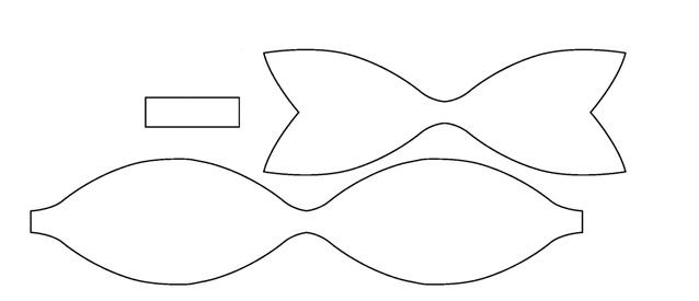 Шаблоны для бантиков для печати