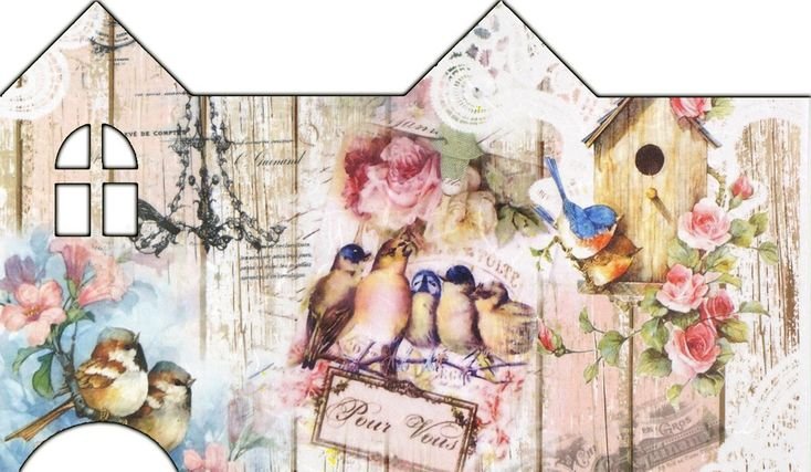 Чайный домик декупаж