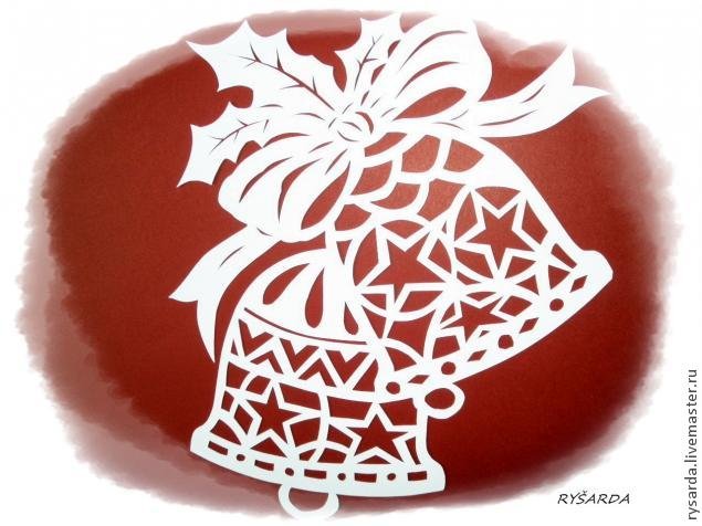 Ажурные колокольчики из бумаги