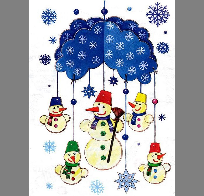 Новогодний мобиль в детский сад