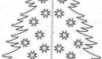 Вытыканки елка на несколько листов