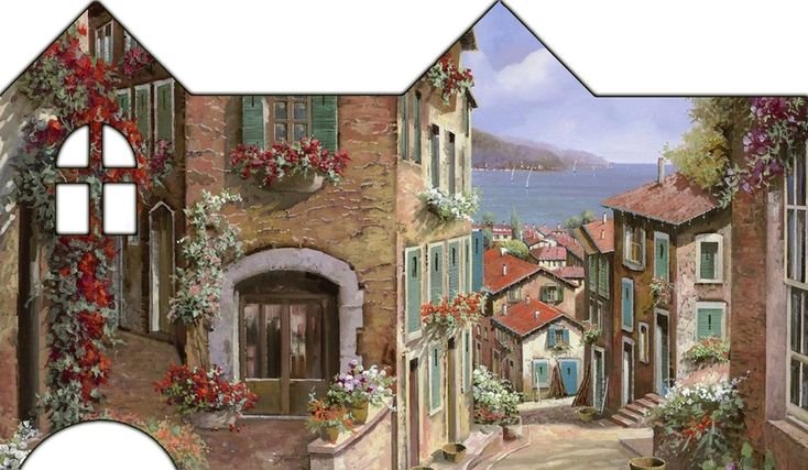 Декупажные домики