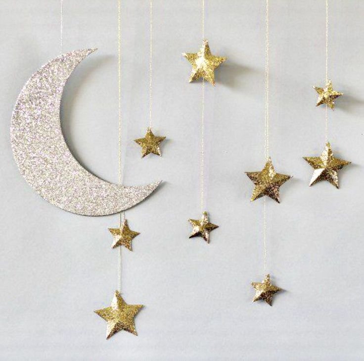 Полумесяц новогоднее украшение