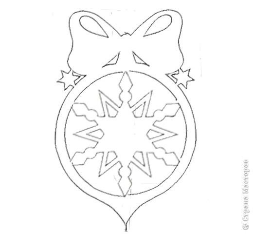 Новогодние шары трафареты на окна