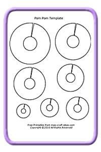 Лекало для помпона