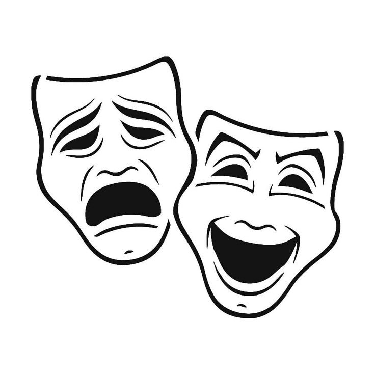 Театральные маски вектор
