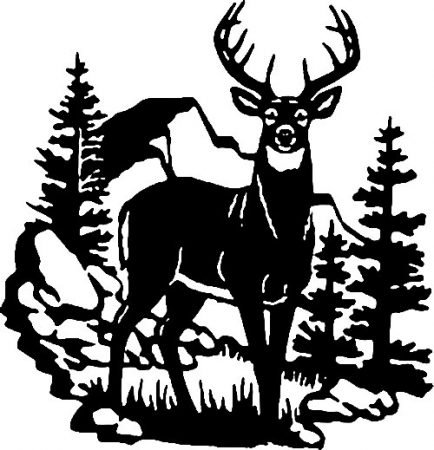 Трафарет "олени"