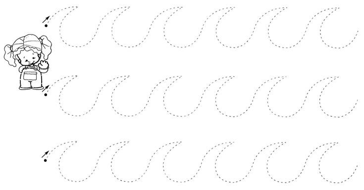 Линии для обводки для детей