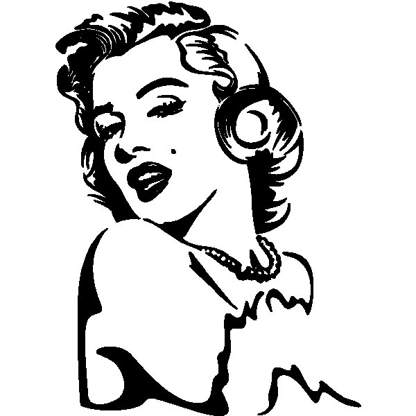 Силуэт Мэрилин Монро