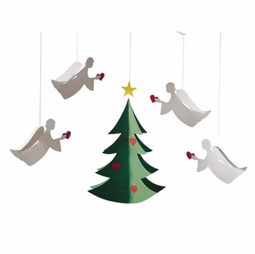 Бумажные елочные украшения