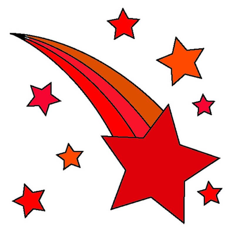 Цветной салют для вырезания